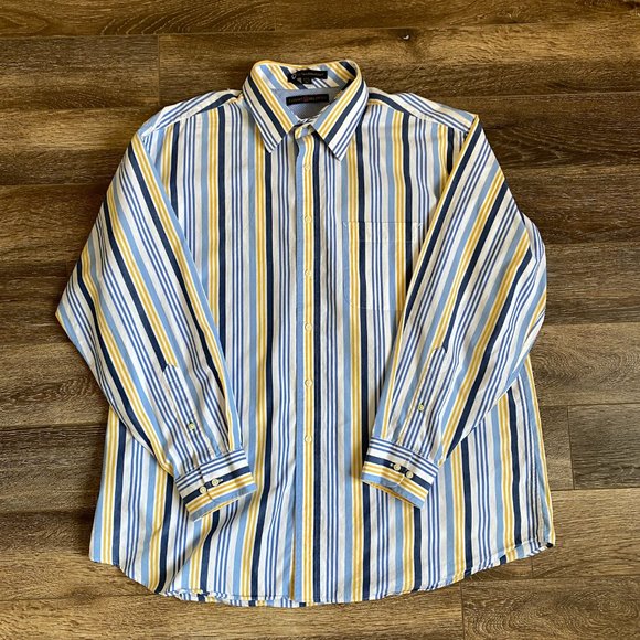 Tommy Hilfiger Striped Lifetime Collar Shirt - Picture 2 of 5